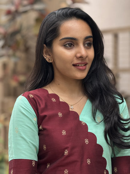 RAWSILK KURTI - D172