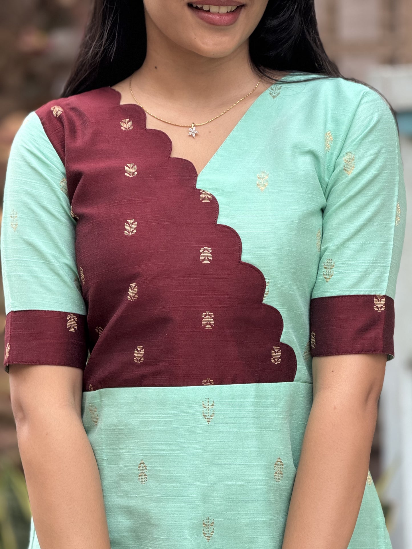 RAWSILK KURTI - D172