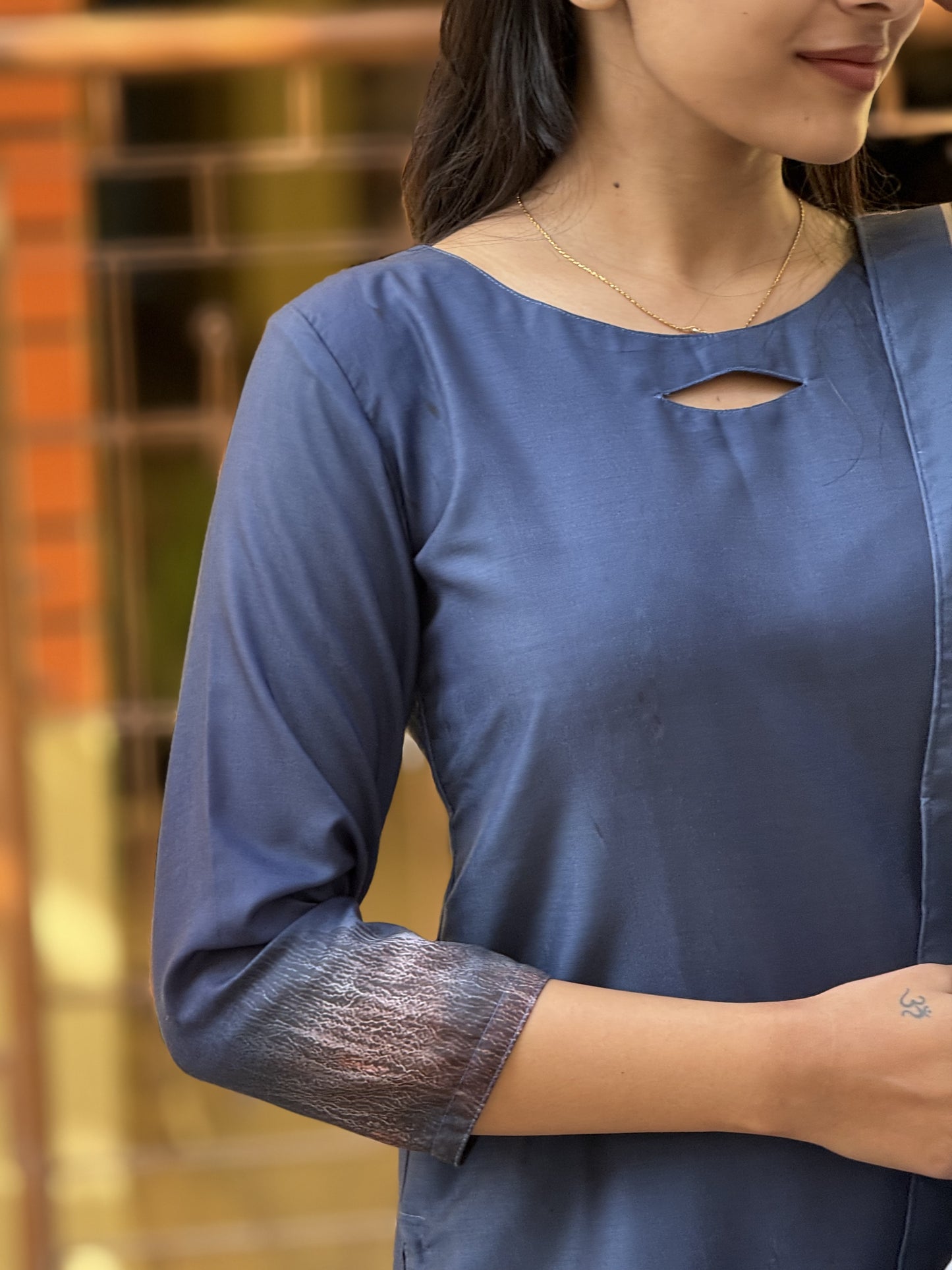 MUSLIN KURTI WITH DUPATTA - D191