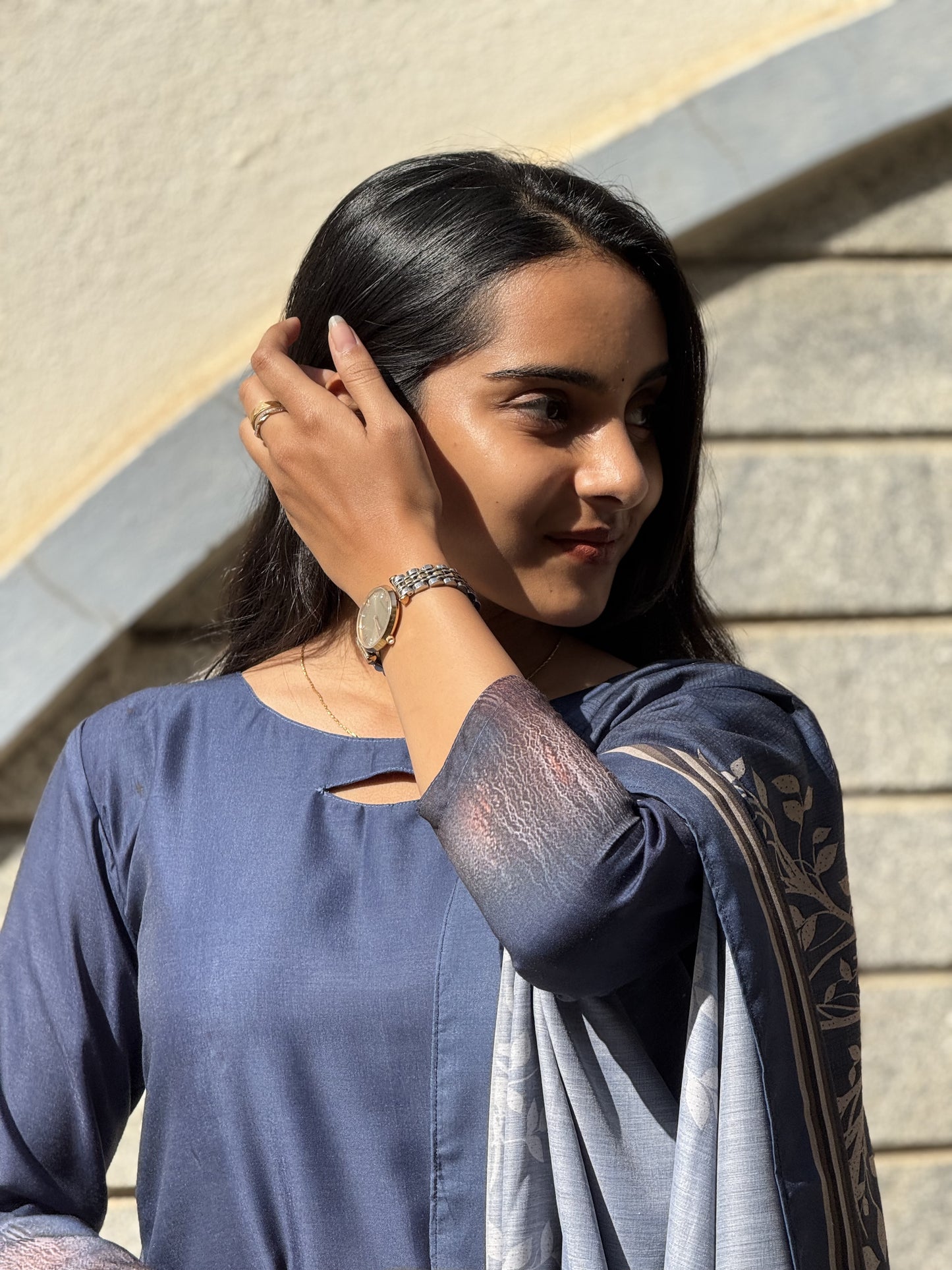 MUSLIN KURTI WITH DUPATTA - D191