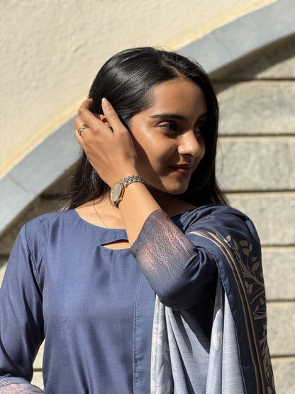 MUSLIN KURTI WITH DUPATTA - D191