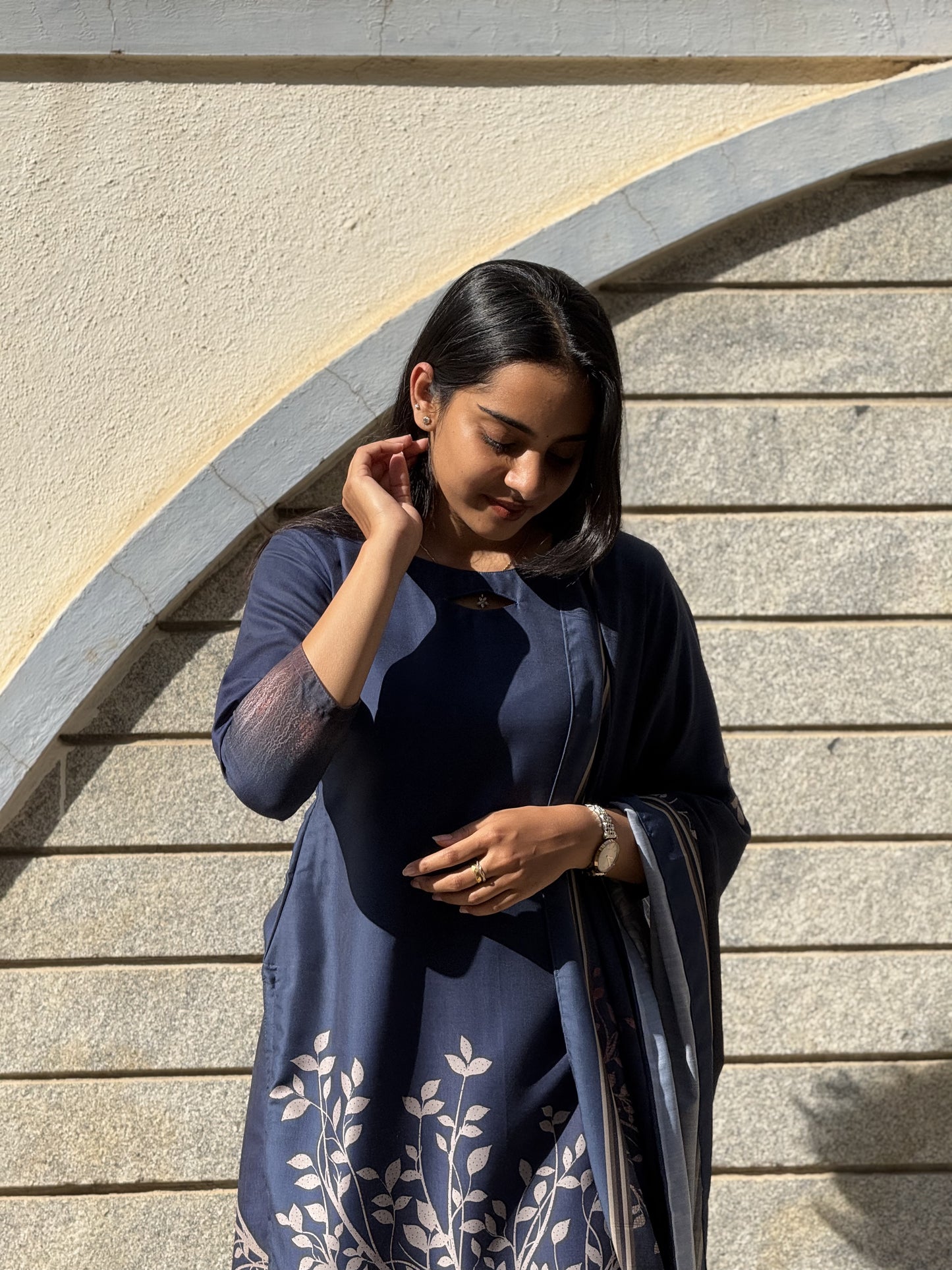 MUSLIN KURTI WITH DUPATTA - D191
