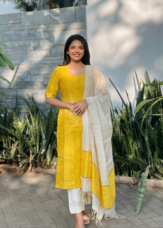 TUSSARSILK 3PC SET - D164
