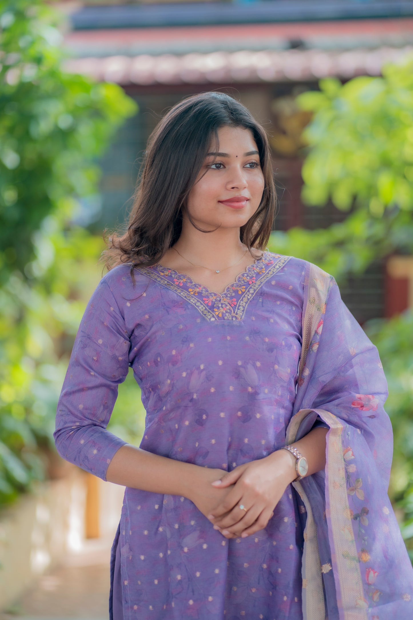CHANDERI SALWAR SUIT