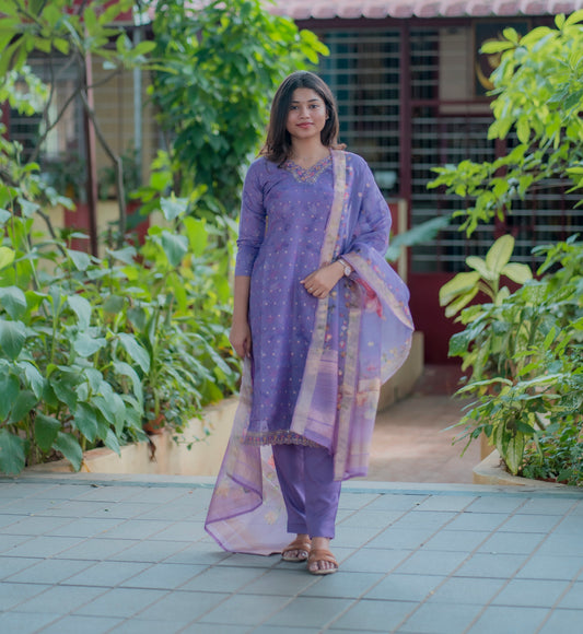 CHANDERI SALWAR SUIT